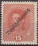 Austria - 1919 - Characters - 15 H - Red - Austria, Characters - Scott 186 - Kaiser Karl I - 0